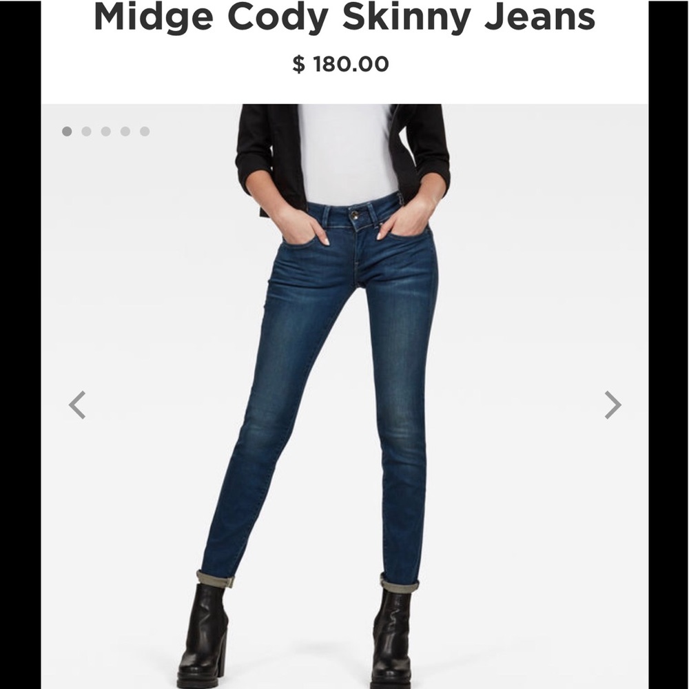 G star midge Cody skinny jeans EUC size 28/30
